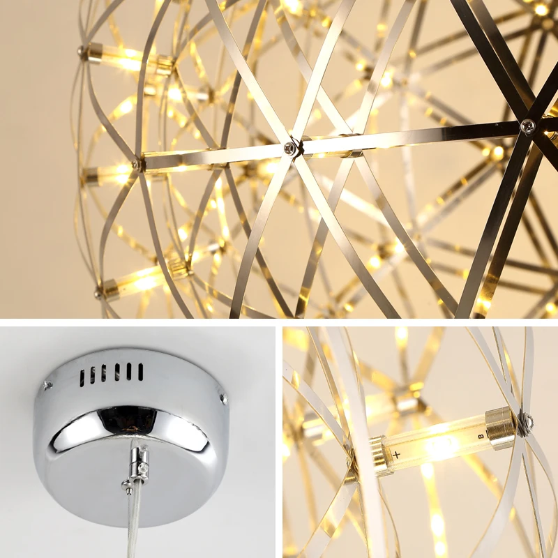 Подвесные светодиодные светильники DAR Spark Ball современные подвесные 90-260 в из