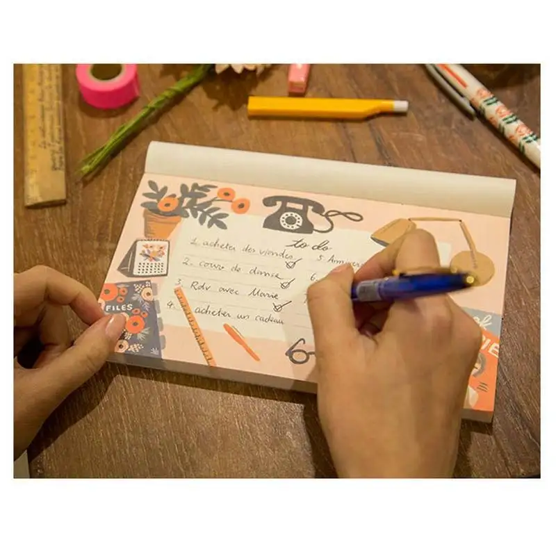Alice Story New Arrival Planner Coloful Life To Do List Desk Memo Notebook Agenda Schedule Organizer Vintage Style Sketchbook | Канцтовары