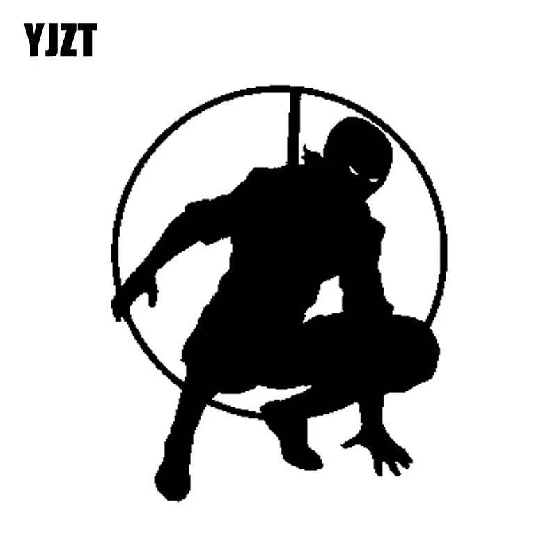 

YJZT 12,7 см * 15,7 см персональные герои мультфильмов, воин виниловые качество наклейка Черный Серебряный стикер автомобиля C13-000688