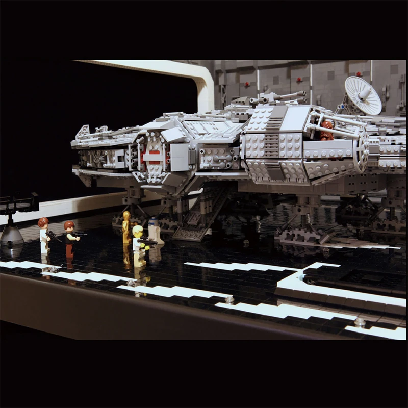 Серия Star Wars 7780 шт. светодиодный светильник MOC Millennium парковка фартук Кирпичи Строительные блоки игрушки Совместимые Наборы «Звездные войны»