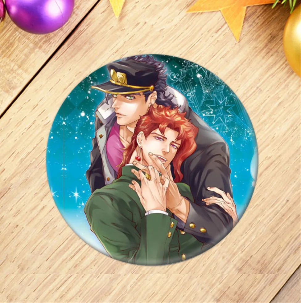 33 Японское аниме Jojos Необычные Приключения бейдж с дисплеем мода мультфильм фигура броши булавки ювелирные изделия аксессуары - Окраска металла: 33