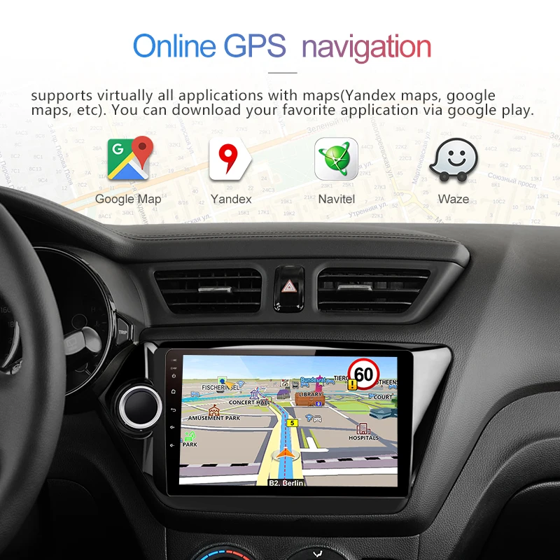 Junsun 2G+ 32G Android 8,1 для kia rio 2010 2011 2012 2013 Авто 2 din автомагнитола стерео плеер Bluetooth gps навигация