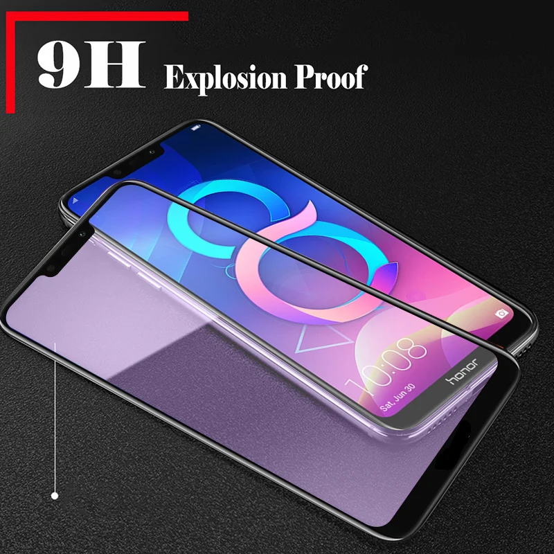 Honor 8C стекло для huawei закаленное полное покрытие 9H защитная пленка протектор
