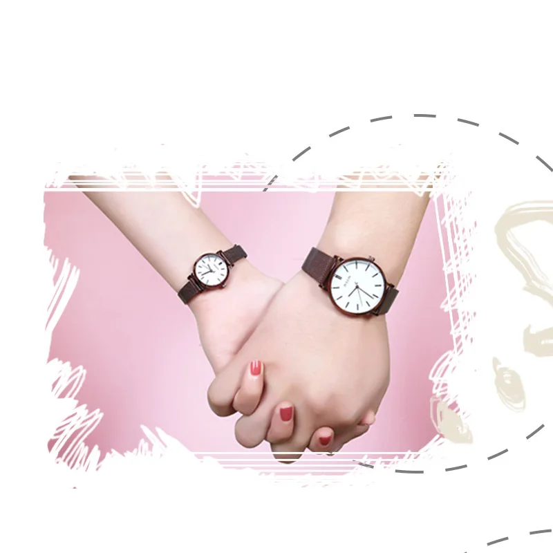 Мужские часы Discolor женские японский кварц пара часов тонкая деловая классика из