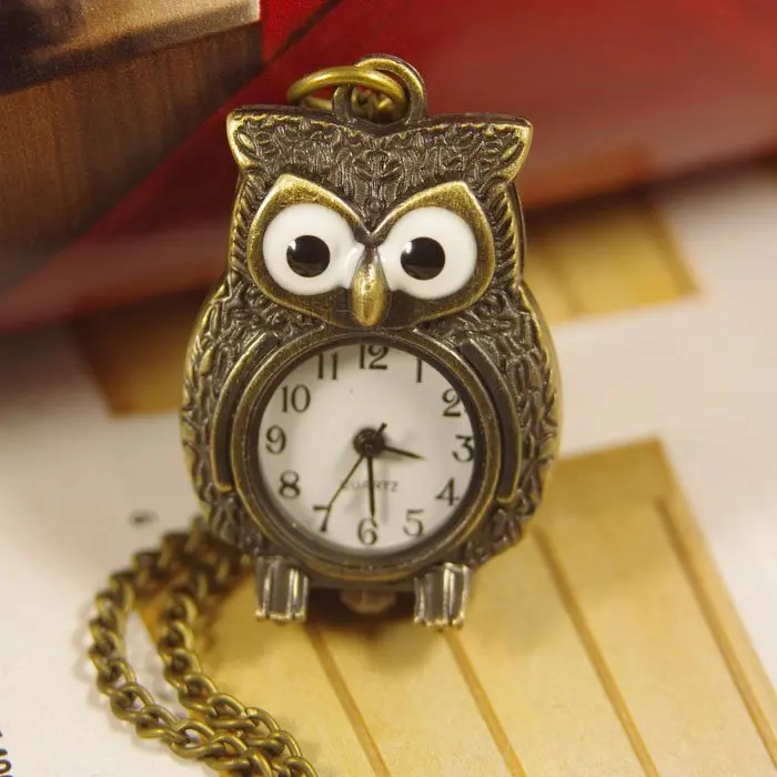 Карманные часы с совой подвеска на цепочке для мужчин 1 шт./лот Прямая поставка