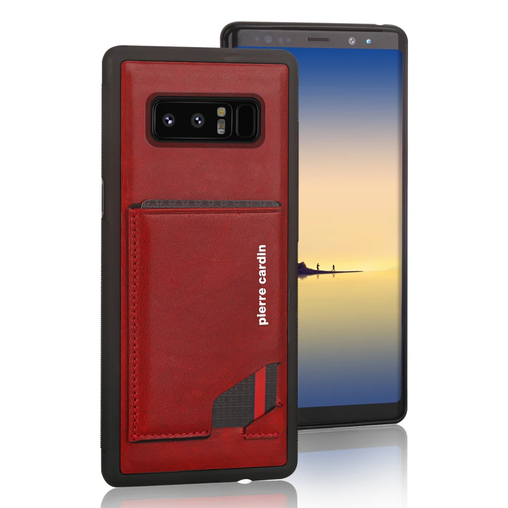 Для Samsung Galaxy Note 8 чехол для телефона Pierre Cardin из натуральной кожи тонкий держатель
