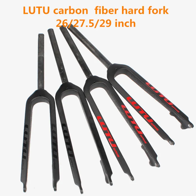 

full carbon fiber hard fork MTB 26 inch mountain bike bicycle forks 27.5/29