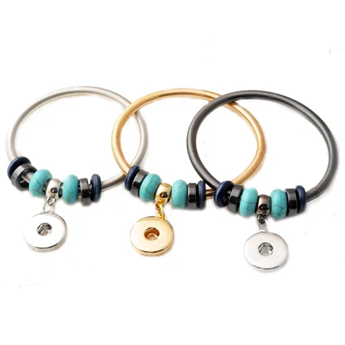 P00408 дешевый DIY натуральная кожа Rivca застежка-Кнопка браслет ювелирные изделия