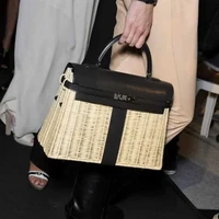 womens bag luxury handbags rattan straw crossbody bags for women pu leather beach bags original brand designer 2019 femme
