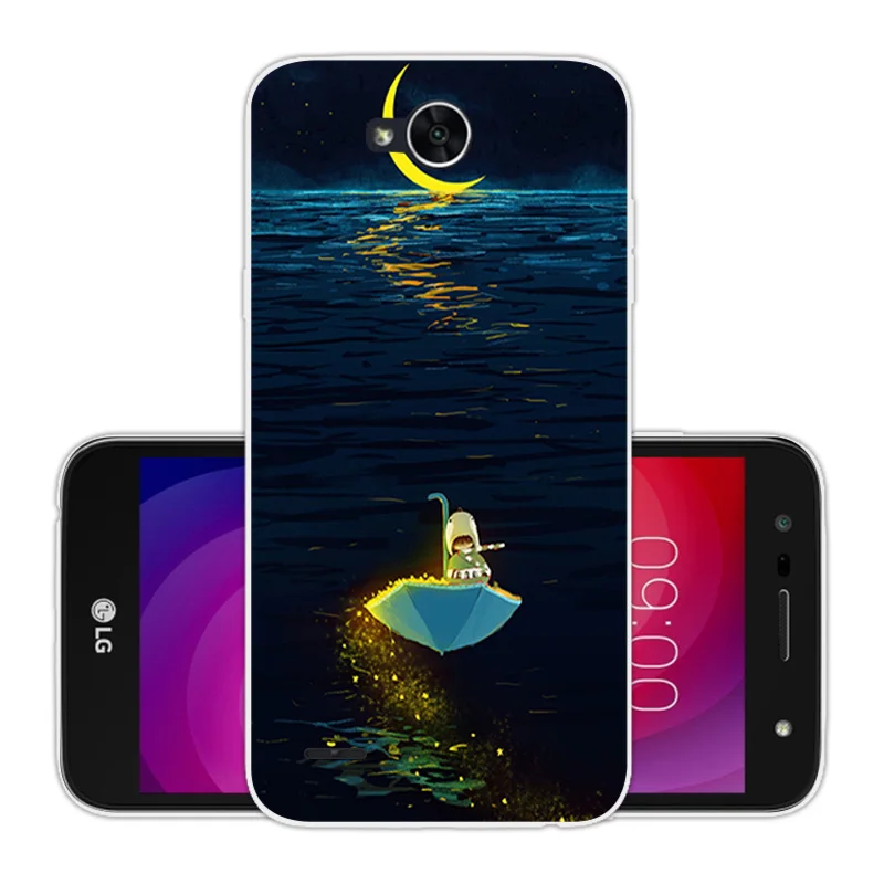 For LG X power 2 / K10 Power 5.5&quot Soft Silicone Transparent TPU power2 Phone Cases Protective Brick Road Back Cover |