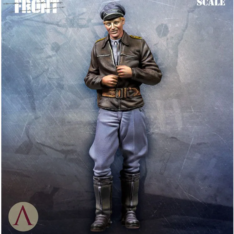 1/35 шкала Неокрашенная фигурка пилота ВВС Эрих Хартманн Коллекция фигурка|Наборы