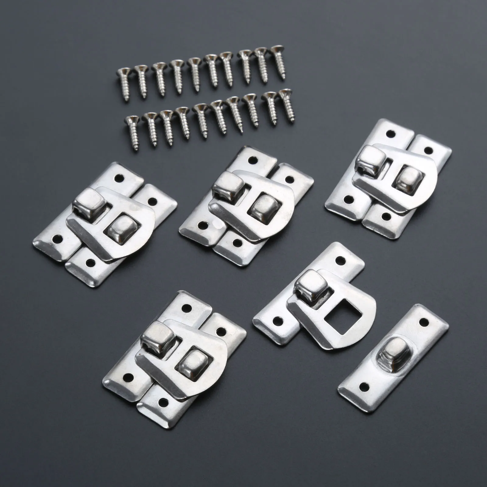 Серебристая коробка 10 шт./компл. застежка с железным замком защелки для ювелирных