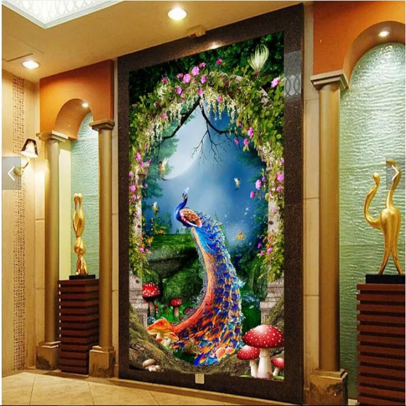 Большой пользовательский задний фон для украшения дома с изображением