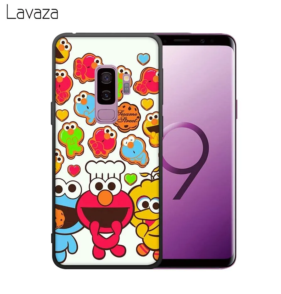 Мягкий чехол Lavaza Sesame Street для Galaxy Note 8 9 S7 edge S8 S9 S10 Plus S10e M10 20 30 |