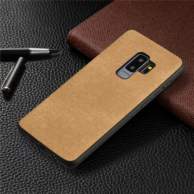 Чехол для Samsung S9 Plus роскошный мягкий деним и ТПУ 2 в 1 чехол Funda телефона |