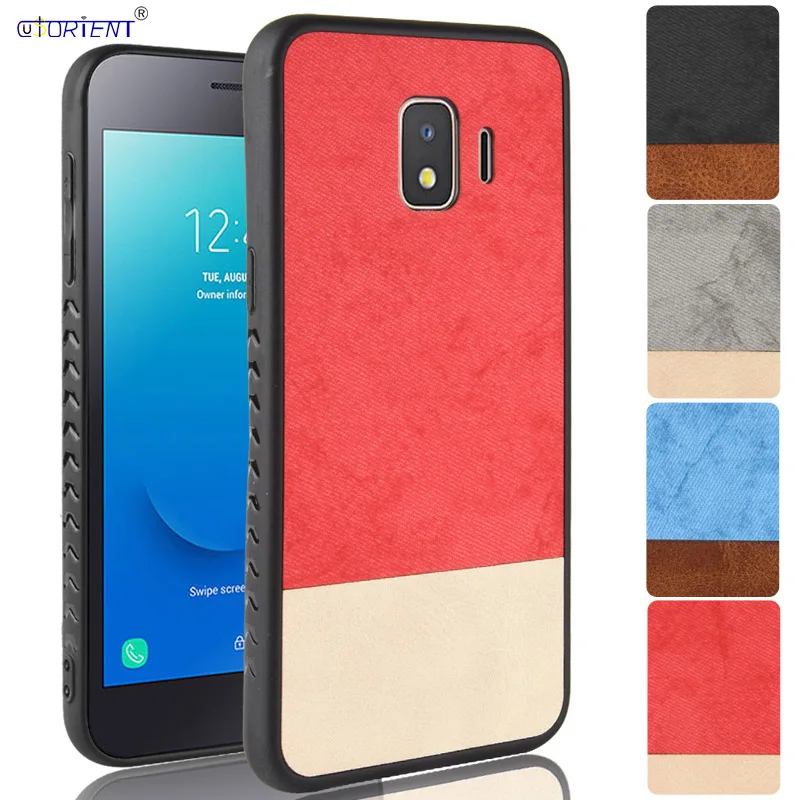 Тонкий ударопрочный чехол с прострочкой для телефона Samsung Galaxy J2 Core защитой от