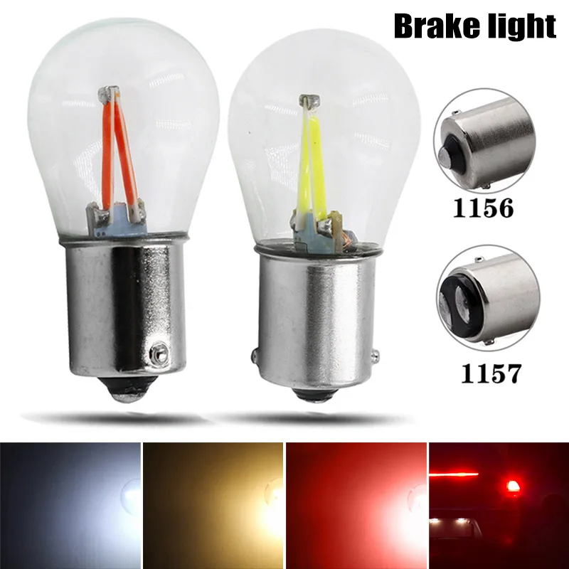 

10Pcs DC12V BAY15D LED Brake Light RV LED Filament Lamp Bulb for Car Turn Signal Light F-Best