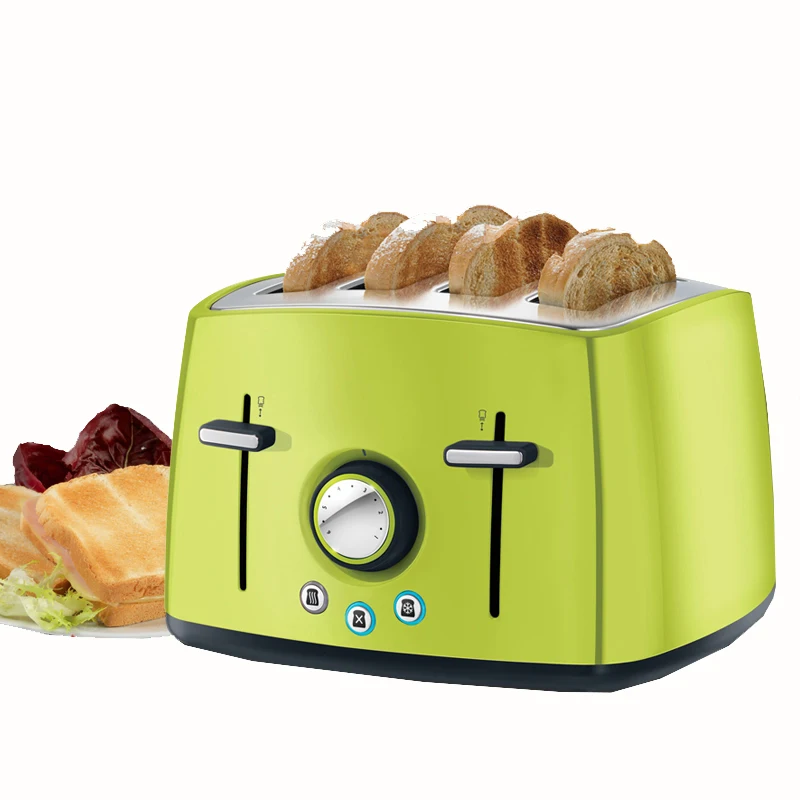 

Household Automatic Bread Toaster Multi-function 4 Slot Toast Stainless Steel Breakfast Machine 6524