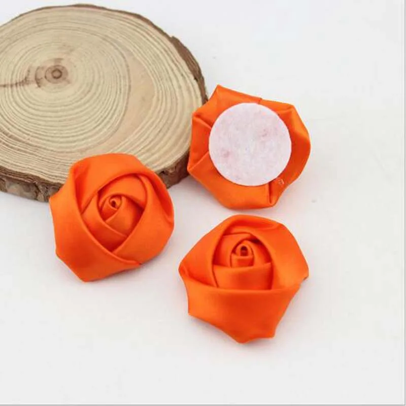 20 шт. черный сделай сам ручная работа диаметр 3 5 см сатиновая Роза искусственные