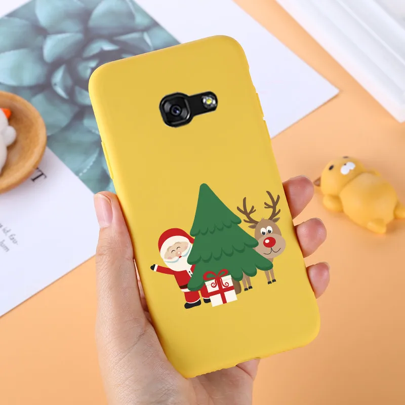 Для samsung A5 SM-A520F Чехол Мягкий силиконовый чехол для телефона для samsung Galaxy A3 A5 A7 чехол Fundas матовый желтый узор - Цвет: 48