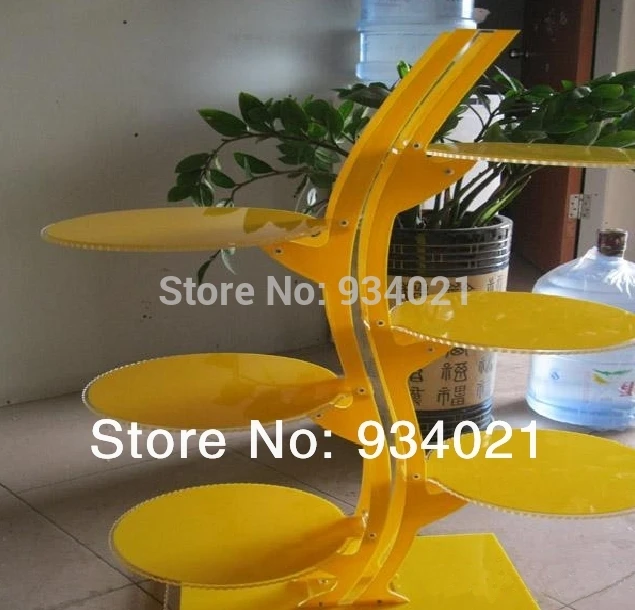 

Free Shipping 6 Tier Acrylic Wedding Stand Party Cake Holder For Wedding Lucite Birthday Cake Stand