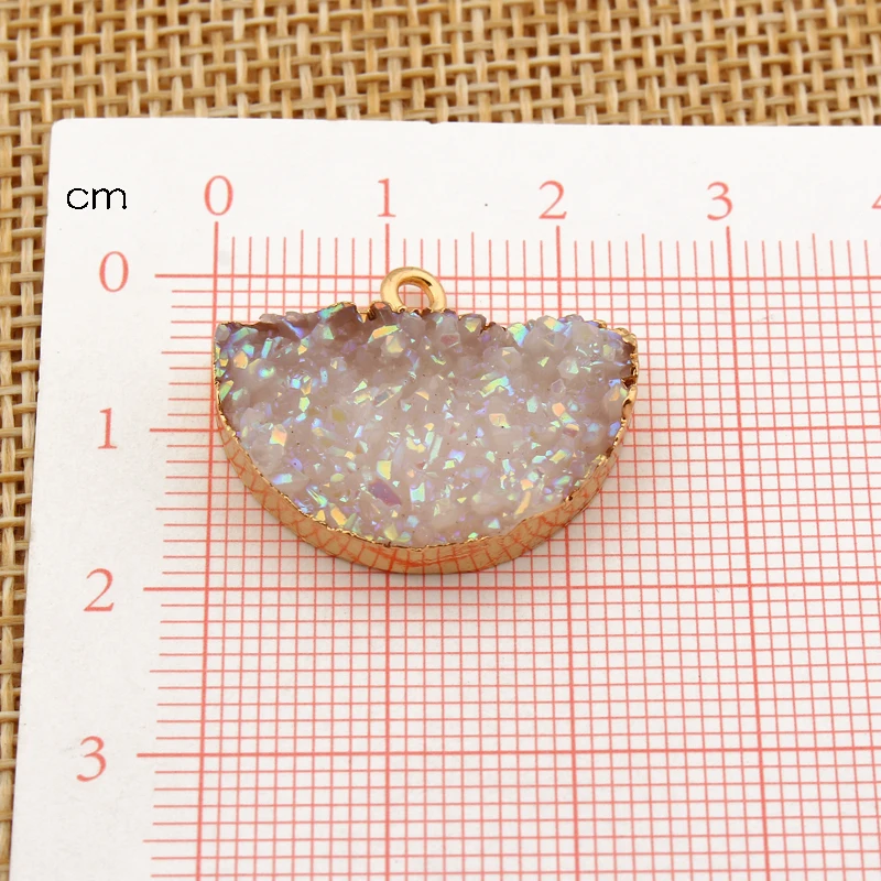 2 шт. полукруглые украшения из смолы подвеска Бохо ювелирных изделий для Для