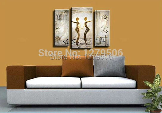 Ручной работы абстрактная живопись Красота Танцы искусство рисовать картину