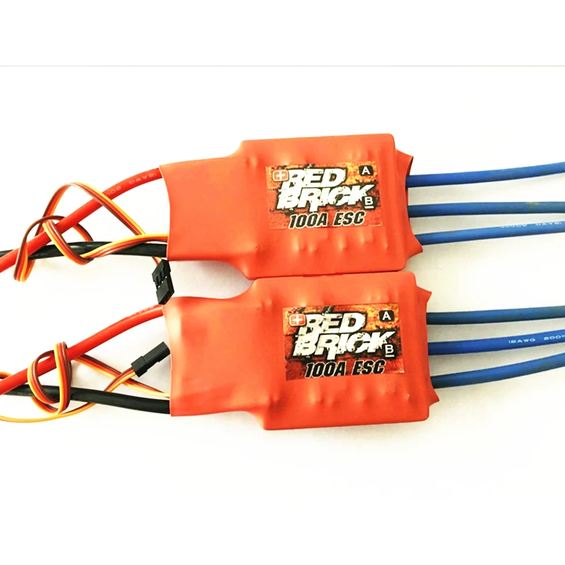 Красный кирпич FPV Мультикоптер HV 100A бесщеточный ESC электронный регулятор