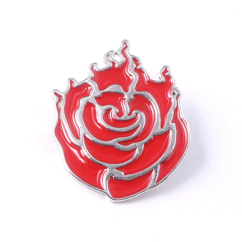 X206 Игра RWBY эмалевые броши, булавки Rose Weiss Schnee Blake Belladonna Yang Xiao значок для женщин мужчин рюкзак сумки шляпа ювелирные изделия - Окраска металла: X206