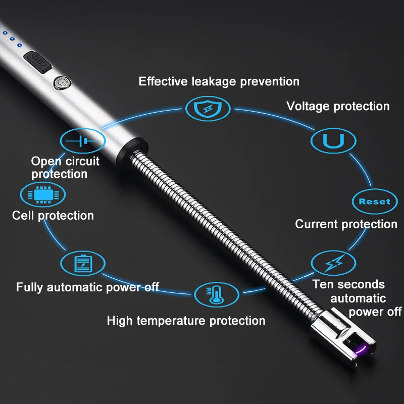 1 шт. электрическая зажигалка с подключением к USB 360 градусов вращение