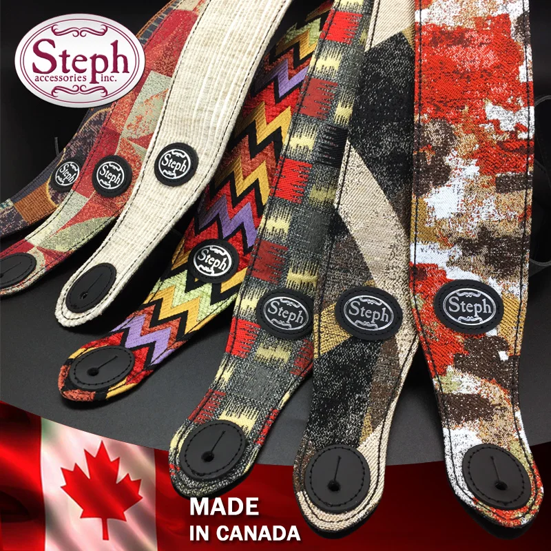 

Steph Handmade TAP-2207 Tapestry Guitar Strap Extra Thick and 7 Patterns Available