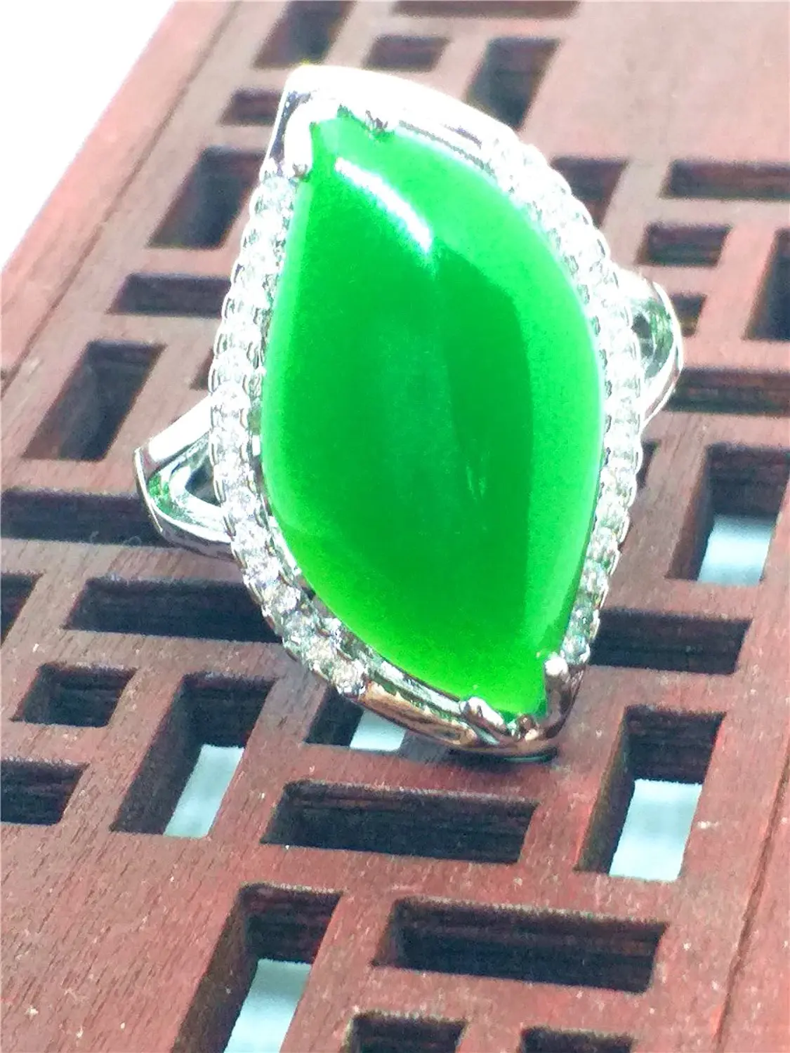 925 Silver Natural Hetian Jade Ring Jasper Gemstone Jewelry for Women | Украшения и аксессуары