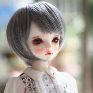 Парик для шарнирной куклы, короткий, прямой, высокотемпературный, SD, 13, 14, 16
