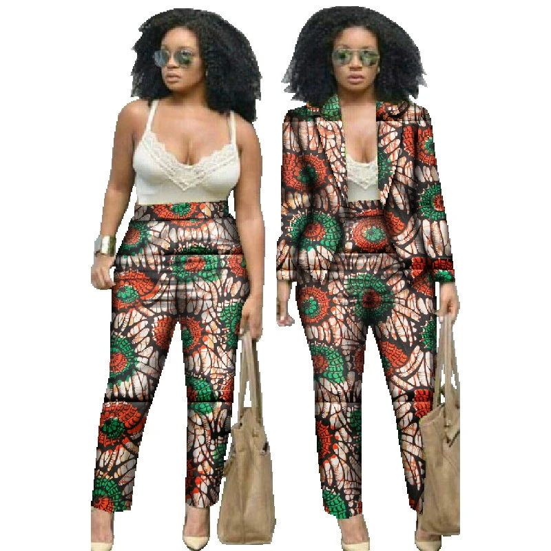 Африканская одежда для женщин африканская Дашики с принтом комплект из 2