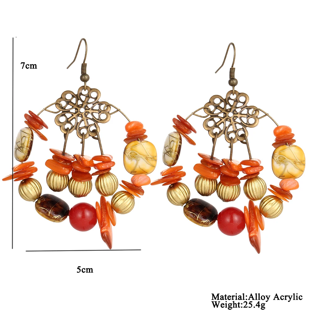 Горячая Антикварная золотистого цвета Богемские бусы большая каменная капля