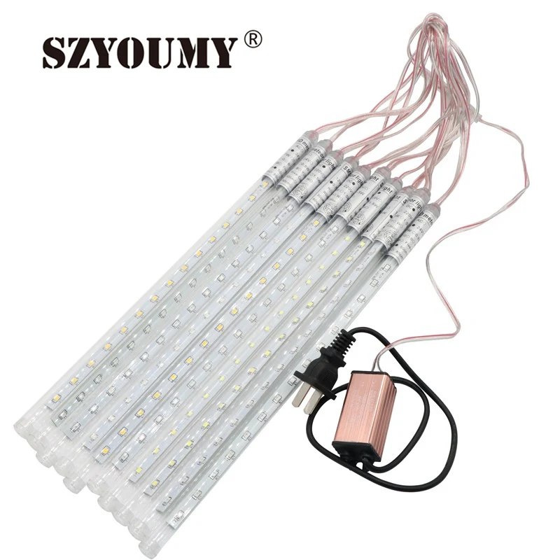 SZYOUMY Новый 2835 30 см метеоритный дождь трубы Рождественские огни Светодиодные