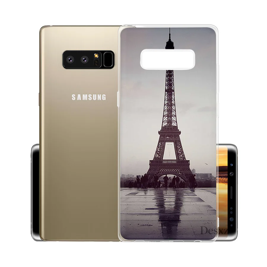 Чехол для телефона с Эйфелевой башней Samsung Galaxy S3 S4 S5 S6 S7 Edge S8 S9 Plus Note 8