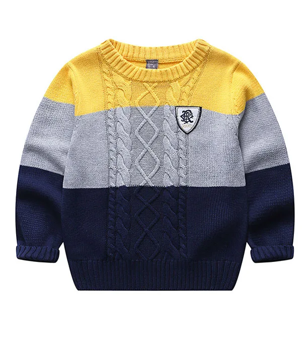

Children's cotton sweater boys splice