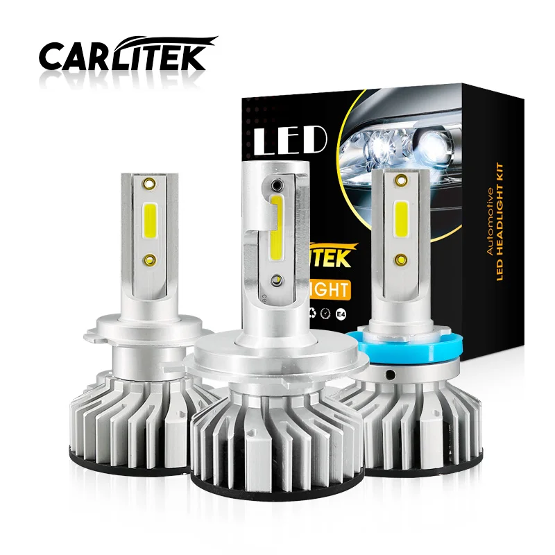 CARLitek 6000K Диодная ЛАМПА H3 H1 H4 HB3 H 7 hb 4 светодиодных автомобильных налобных фонарей