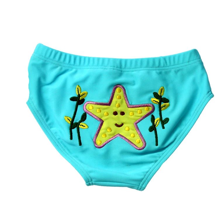 Мультяшные детские плавательные трусы с рисунком рыбы Детские купальники для