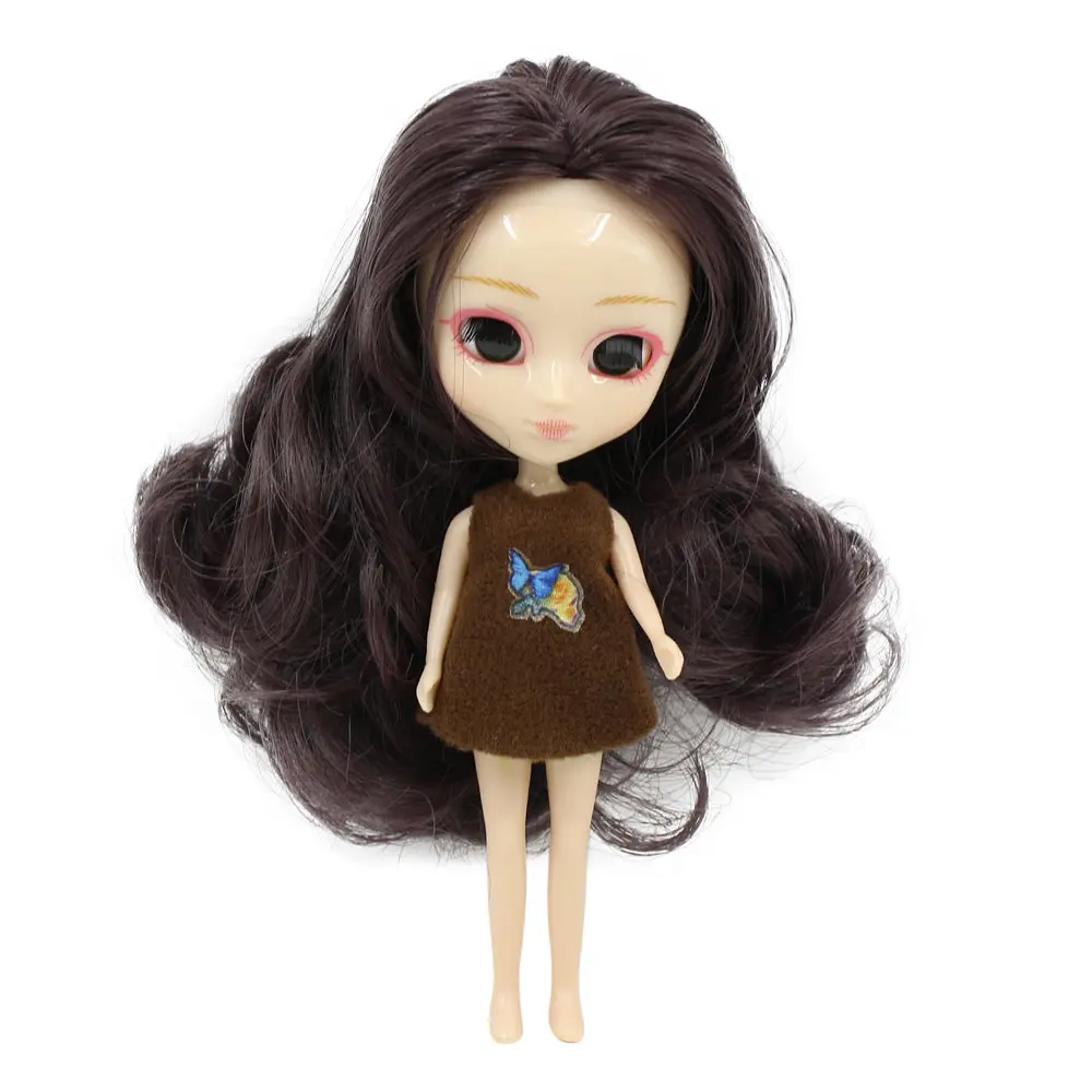 nude doll Ледяная мини-кукла пульпа 11 см много видов волос цвета одежды случайный - Цвет: nude doll