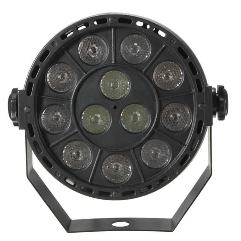 Dj диско проектор LED плоский портативный мини AC 90 240 в 12 Вт сценический Par свет 8CH