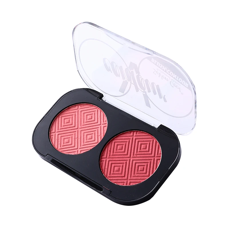 2-х цветный натуральный румянец Косметика для макияжа с тремя видами коллокации