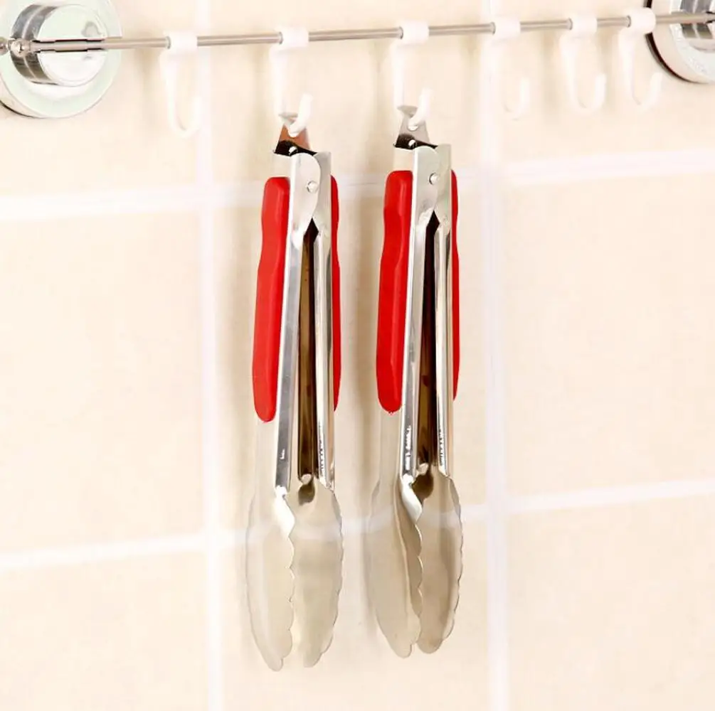 Инструмент для барбекю кухонные щипцы из нержавеющей стали с зажимом против