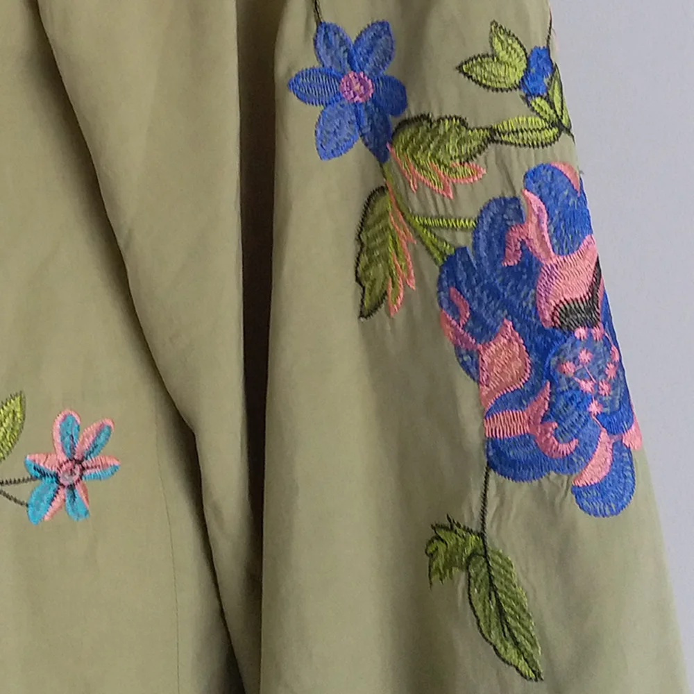 

Spring 2020 Embroidery Long Sleeve Dress Women 2020 Long Beach Dress Vintage Boho Dress Jurken Embroidery