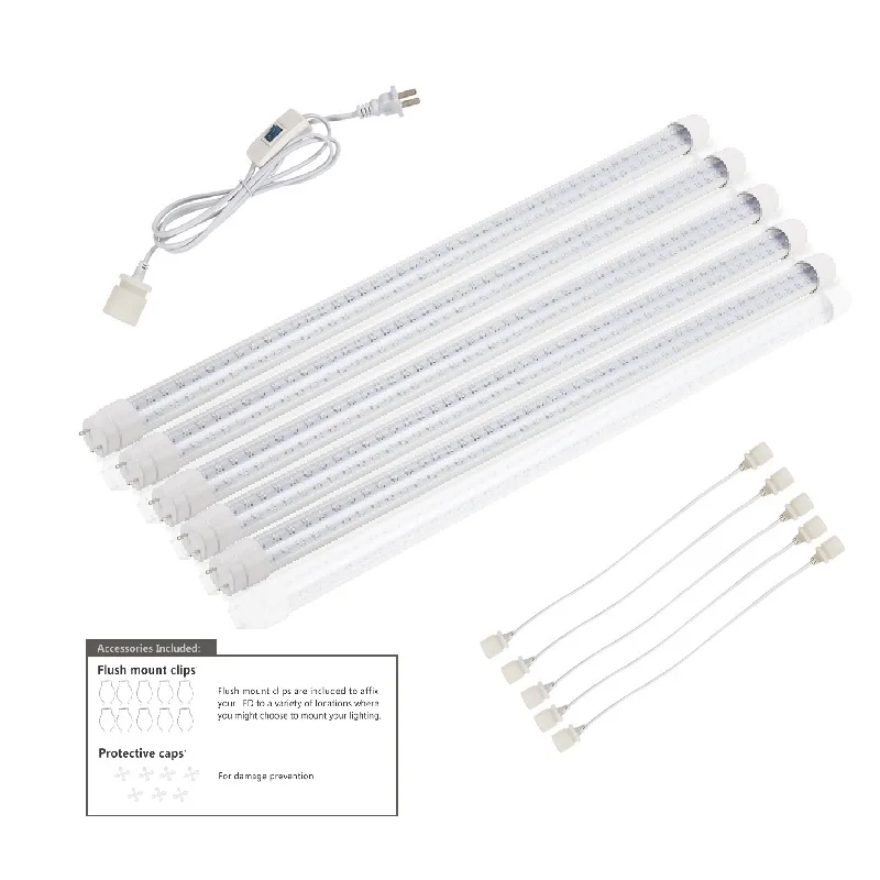 Комплект из 2 линий белое освещение полный спектр светодиодная