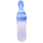 Силиконовая бутылочка для кормления новорожденного ребенка, тренировочная ложка для риса, пищевая добавка для детей, безопасные столовые приборы