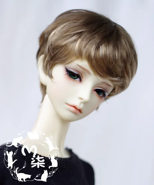 

Парик для шарнирной куклы NEW Princess 1/3, 8-9 дюймов, 1/4, 7-8 дюймов, 1/6, 6-7 дюймов, SD, MSD, коричневый, льняной, смешанный, ангельский, волнистый, короткий ...