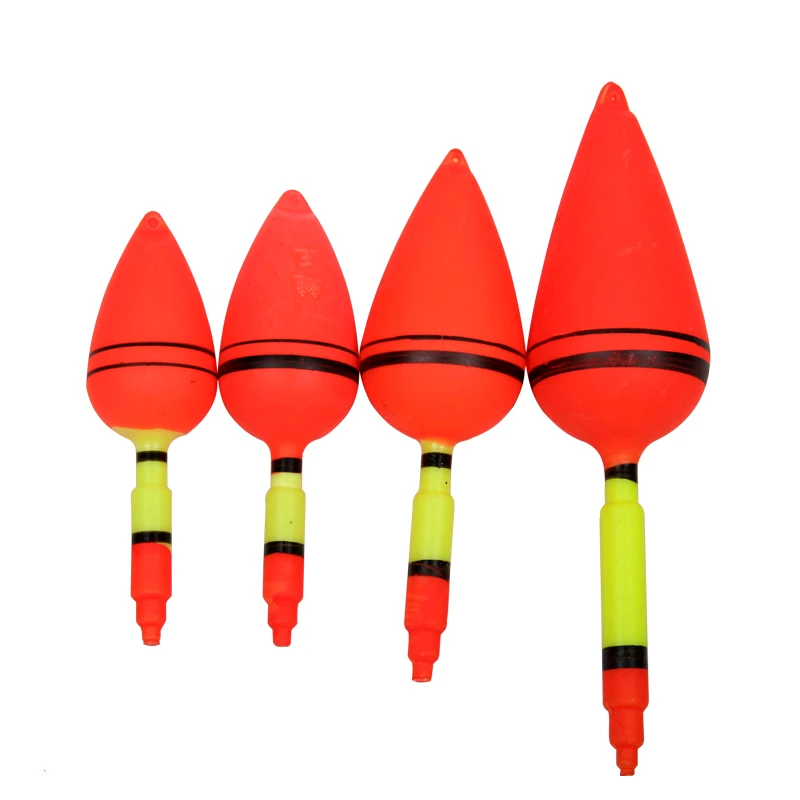 Пластиковый поплавок для рыбалки яркого оранжевого цвета с шариком большой