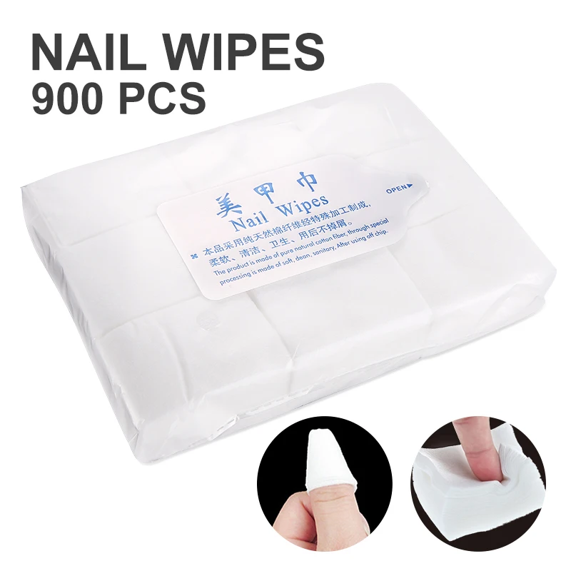 900 шт./лот ногтей инструменты для снятия протрите Неил арта украшения кончиков